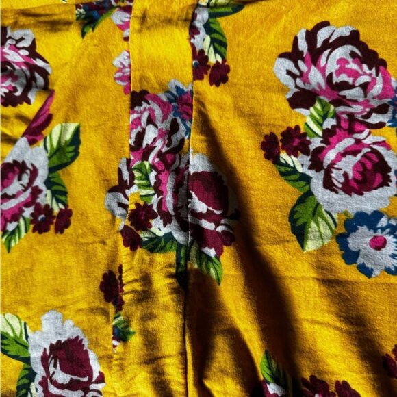 MATILDA JANE MUSTARD YELLOW SIZE MEDIUM ALANA FLORAL WRAP DRESS - Picture 8 of 11